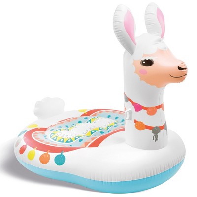 Intex 57294EP Giant Inflatable 6.5 x 5 Foot Mega Llama Island Ride On Swimming Pool Float