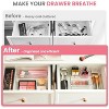 HOUSE DAY Makeup Drawer Trays 4-Type Clear Drawer Organizers with Silicone Pads - 2 of 4