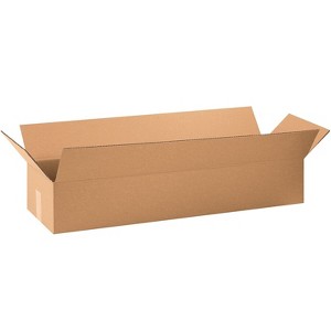 Box Partners Long Corrugated Boxes 36" x 10" x 6" Kraft 25/Bundle 36106 - 1 of 4