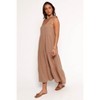 Petal and Pup Marcy Midi Dress - Mocha L - 3 of 4