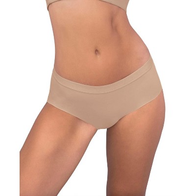 Leonisa Lace Side Seamless Thong Panty - Beige L