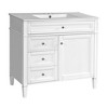 JUJABU 36'' Modern Bathroom Vanity with Sink, Dual-Drawer Storage Cabinet & Tip-Out Drawer - 2 of 4