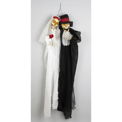 Lakeside Light and Sound Bride and Groom - Hanging Halloween Decoration