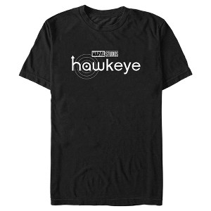 Men's Marvel Hawkeye Black Logo T-Shirt - 1 of 4