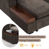 93.7" Chenille L-Shaped Sectional Sofa with Wooden Storage - 4 of 4