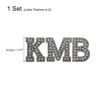 Unique Bargains DIY Clothes Repair Decorative Glitter Alphabet Rhinestone English Letter Iron-on Patches 1 Set - 2 of 4