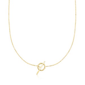 Pure Collection by Ross-Simons Italian 14kt Yellow Gold Charm-Compatible Toggle Necklace - 1 of 4