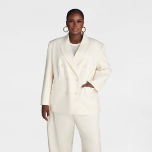 white christmas dresses Cream Tweed Jacket Blazer for hand Made for Young Ladies main image 1