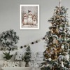 SEVOBAL Wall Art Three Snowman Pals Christmas Holiday Framed Decor for Living Room Seasonal Display, White, 14"*1"*18" - 3 of 4
