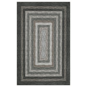 Area Rugs for Living Room Large Soft Washable Rug Cottage Rustic Braided Print Floor Cover Non Slip Non Shedding Stain - 1 of 4