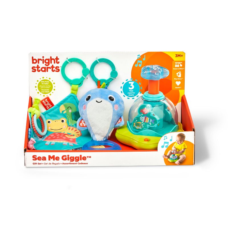 Bright Starts Sea Me Giggle Gift Set - 3pc, 1 of 14