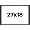 PosterPalooza | Linear Black Picture Frame - UV Acrylic, Backing Board, Hanging Hardware Included - 2 of 4