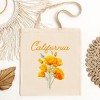 City Creek Prints California Flower Colorful Canvas Tote Bag - 15x16 - Natural - 2 of 2