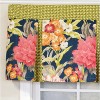 RLF Home 3" Rod Pocket High Quality Fabric Queen's Favor Pleated Valance for Windows 50" x 16" Marine - 4 of 4