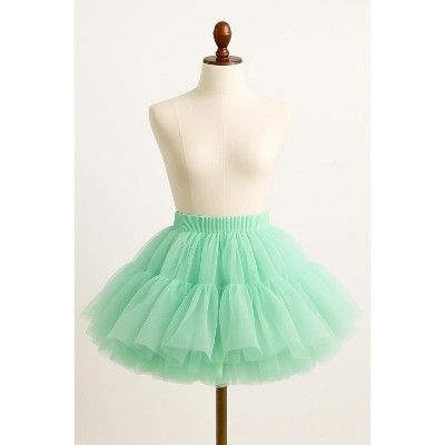 Malco Modes Women’s Tutu Mini Skirt – Fluffy Layered Ballet Underskirt for Carnival, Festival, Rave, Dance, and Costume Wear – Ivory