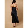 Women's Satin Bias Cut Maxi Dress - KLd. Signature - 2 of 2