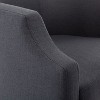 NicBex Linen Swivel Barrel Accent Chair,Upholstered Swivel Living Room Chair with Curved Backrest,Cozy Armchair,Accent Chairs for Living Room - 4 of 4