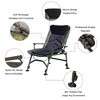 Gulches Camping Lounge Chair, Portable Folding Reclining Camping Chair,Adjustable backrest for Indoor & Outdoor Beach Hiking Fishing,Green - 3 of 4