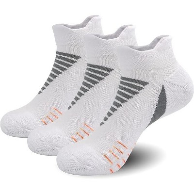 SERISIMPLE Women Low Cut Performance Cotton Viscose Bamboo Socks Athletic Cushion Compression Socks 3 Pairs