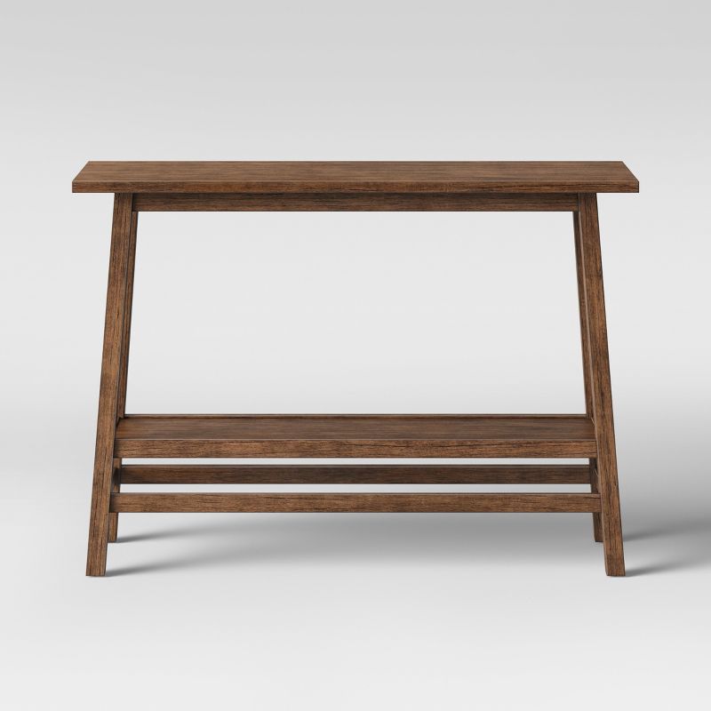 Haverhill Wood Console Table Weathered Brown - Threshold&#8482;, 1 of 8