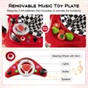Safstar 4-in-1 Baby Walker, Foldable Infant Activity Push Walker, w/Adjustable Heights, Music, Lights, Removable Tray, for 7-14 Months, Red - 4 of 4