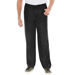 Liberty Blues by KingSize Lightweight Comfort Side-Elastic 5-Pocket Jeans - 1 of 4