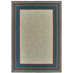 Oriental Weavers Latitude 8021L Grey/ Teal Indoor/Outdoor Area Rug - 9'10" x 12'10" - 1 of 3
