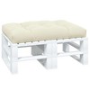 vidaXL Pallet Cushion Cream Fabric (100% polyester) 47.2 x 31.5 x 4.7 in - 3 of 4