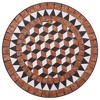 vidaXL Mosaic Bistro Set Terracotta Powder-coated iron, ceramic tile - 4 of 4