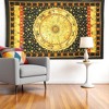 HomeRoots 80" X 56" Black Red And Yellow Cotton Hanging Tapestry - 2 of 4