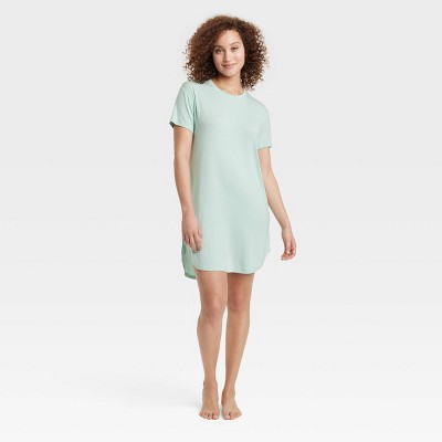 Image of Women's Beautifully Soft Short Sleeve Dress - Stars Above™ Green S