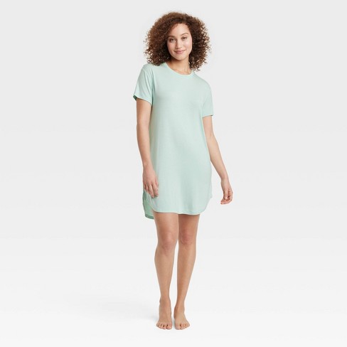 Women's Beautifully Soft Short Sleeve Dress - Stars Above™ Green M : Target