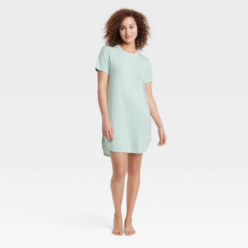 Women's Beautifully Soft Short Sleeve Dress - Stars Above™, 1 of 4