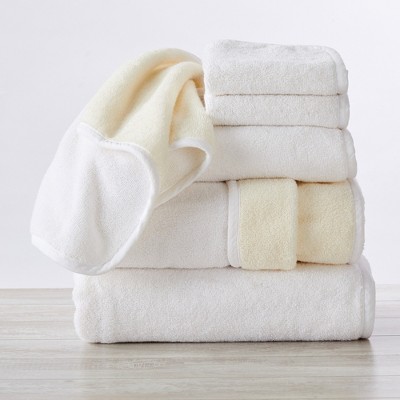 Cotton Two-Toned Reversible Quick Dry Bath Towel Set (6 Piece Set, Grey /  Charcoal) - Great Bay Home