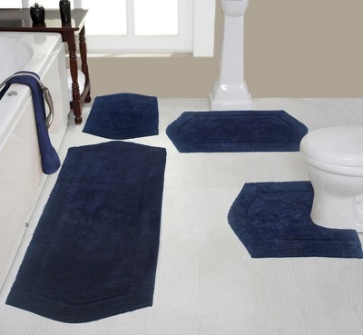 Waterford Collection Cotton Tufted Set of 4 Bath Rug Set - Home Weavers