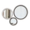 SEVOBAL Wall Mirror Hanging Gear Design Vintage Round Mirrors Wall HD Reflection Large Mirror Big Mirror Bedroom Entryway, White, 16.53"*16.53"*2.95" - 3 of 4