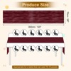 Unique Bargains Light Elegant Romantic Sheer Rustic Gauze Table Decoration Runner 2 Pcs - 2 of 4