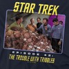 Women's St:Originalthe Trouble With Tribbles Loose T-Shirt Navy - 2 of 4