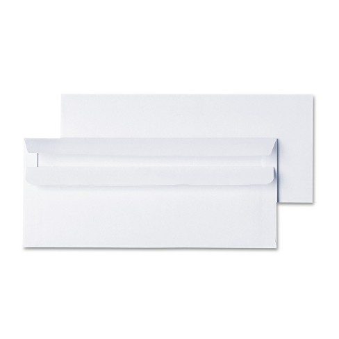 UNIVERSAL Self-Seal Business Envelope Security Tint #10 4 1/8 x 9 1/2 White 500