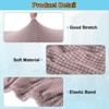 Unique Bargains Washable Stretch Soft Dining Chair Cushion Covers 2 Pcs - 3 of 4