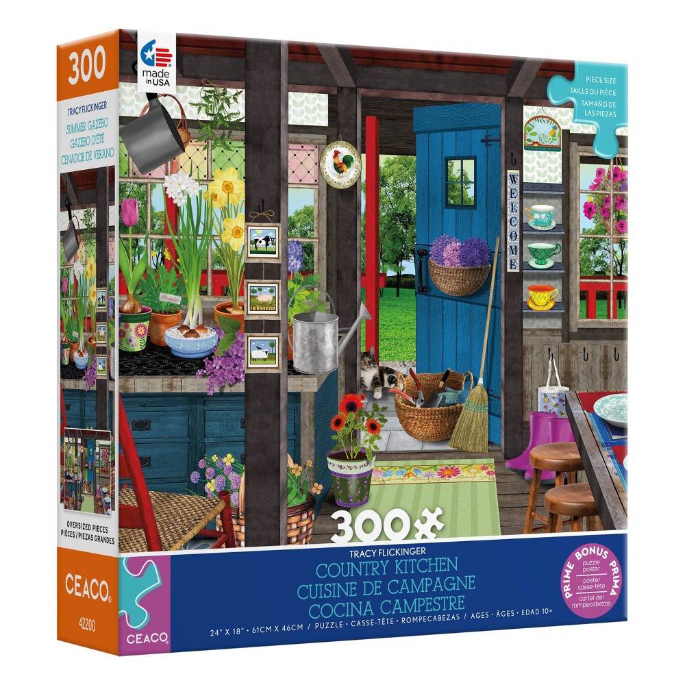 UPC 021081223614 product image for Ceaco Tracy Flickinger: Country Kitchen Oversized Pieces Jigsaw Puzzle - 300pc | upcitemdb.com