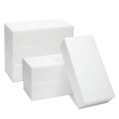 Juvale 12-pack Foam Blocks For Crafts, Polystyrene Brick Rectangles For  Sculpting, Floral Arrangements, White, 4 X 4 X 2 In : Target