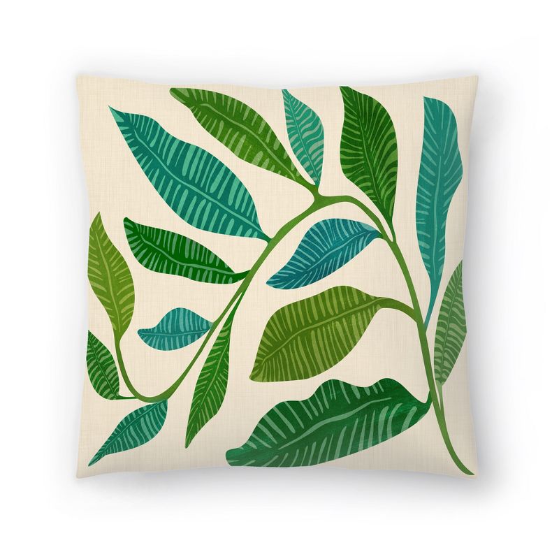 Americanflat Minimalist Floral Botanical Throw Pillow By Modern Tropical, 1 of 5
