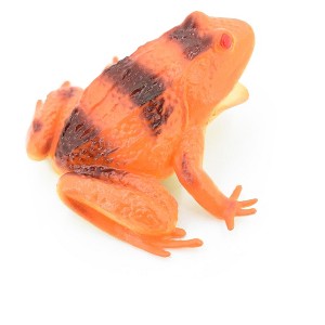 Collectible Wildlife Gifts | Frog, Orange Frog, Toad, Rubber Toy, Realistic, Rainforest Amphibian, Model,   Educational, Gift,     3"     F6089 B3 - 1 of 4