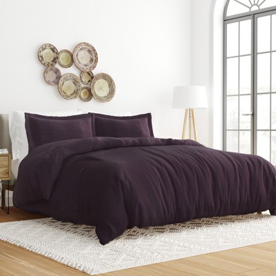 Solid 3 Piece Duvet Cover Sets, 19 Colors - Ultra Soft, Easy Care, Wrinkle Free - Becky Cameron