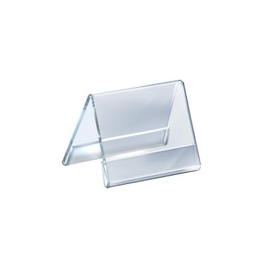 Clear Acrylic Two-Sided Landscape Desktop Holder, 4.25 x 5.5 inches