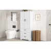 Elegant Heights Triple-tier Cabinet with Dual Doors & Three Drawers - 2 of 4