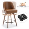 Bekrvio 26'' Counter Height Bar Stools, PU Leather Upholstered - 3 of 4