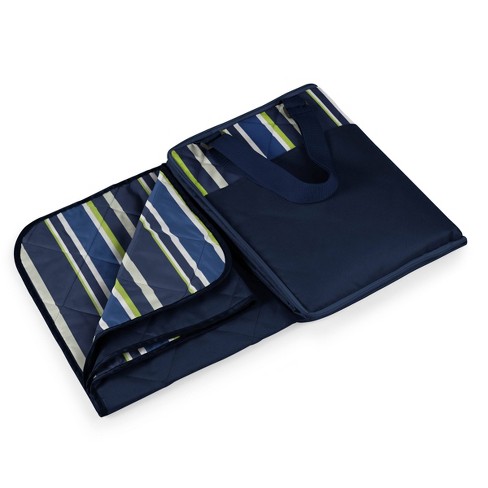 Picnic Time Vista Outdoor Picnic Blanket Blue Stripe Target