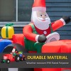 ChicFurnit Inflatable Holiday Decorations 9FT Christmas Santa Claus Trailer Inflatable Outdoor Decoration for Holiday Display, Red, 110.3"*36.3"*57" - 4 of 4